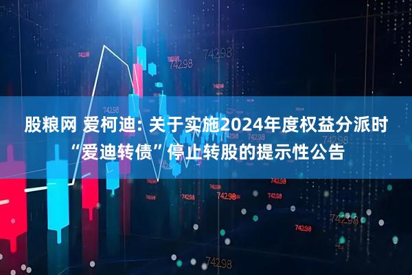 股粮网 爱柯迪: 关于实施2024年度权益分派时“爱迪转债”停止转股的提示性公告
